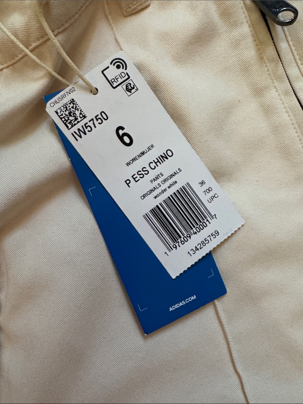 adidas Originals Cream Boot Cut Pants - Picture 2 of 5